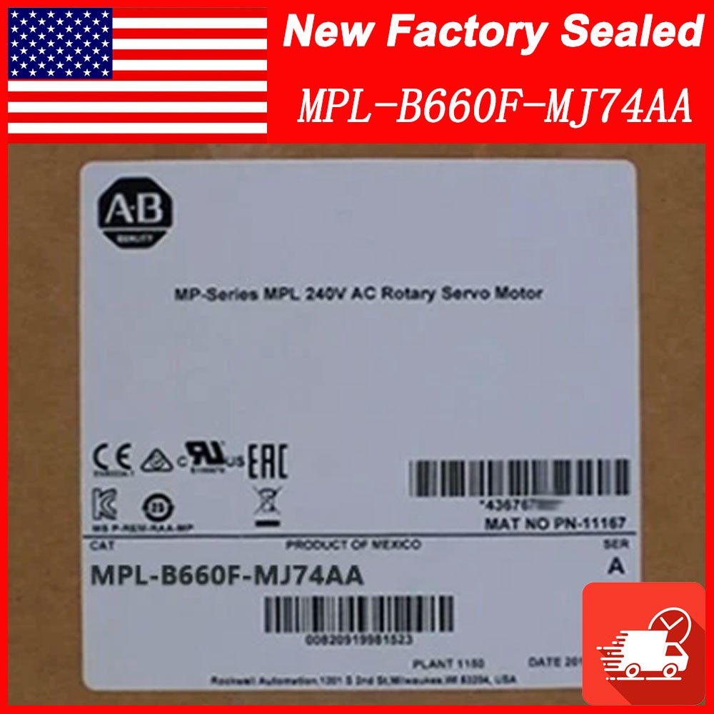 AB MPL-B660F-MJ74AA AC Rotary Servo Motor MPLB660FMJ74AA