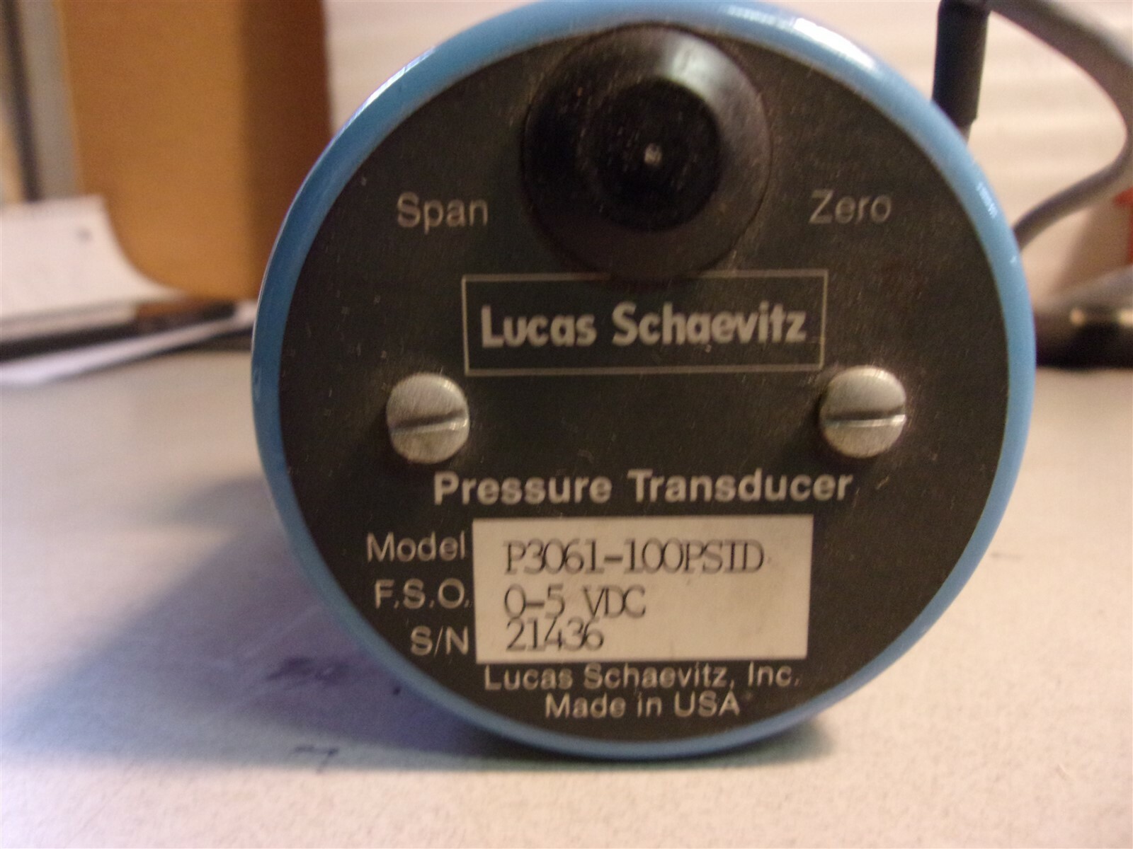 Lucas Schaevits P3061-100PSID Pressure Transducer *FREE SHIPPING*