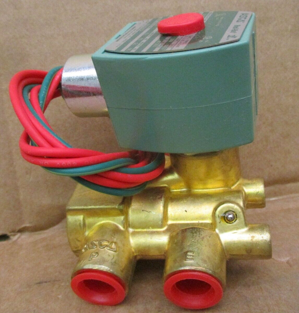 ASCO Red Hat 8321G002 Valve 3-Way 3/8 In Pipe 49679HI