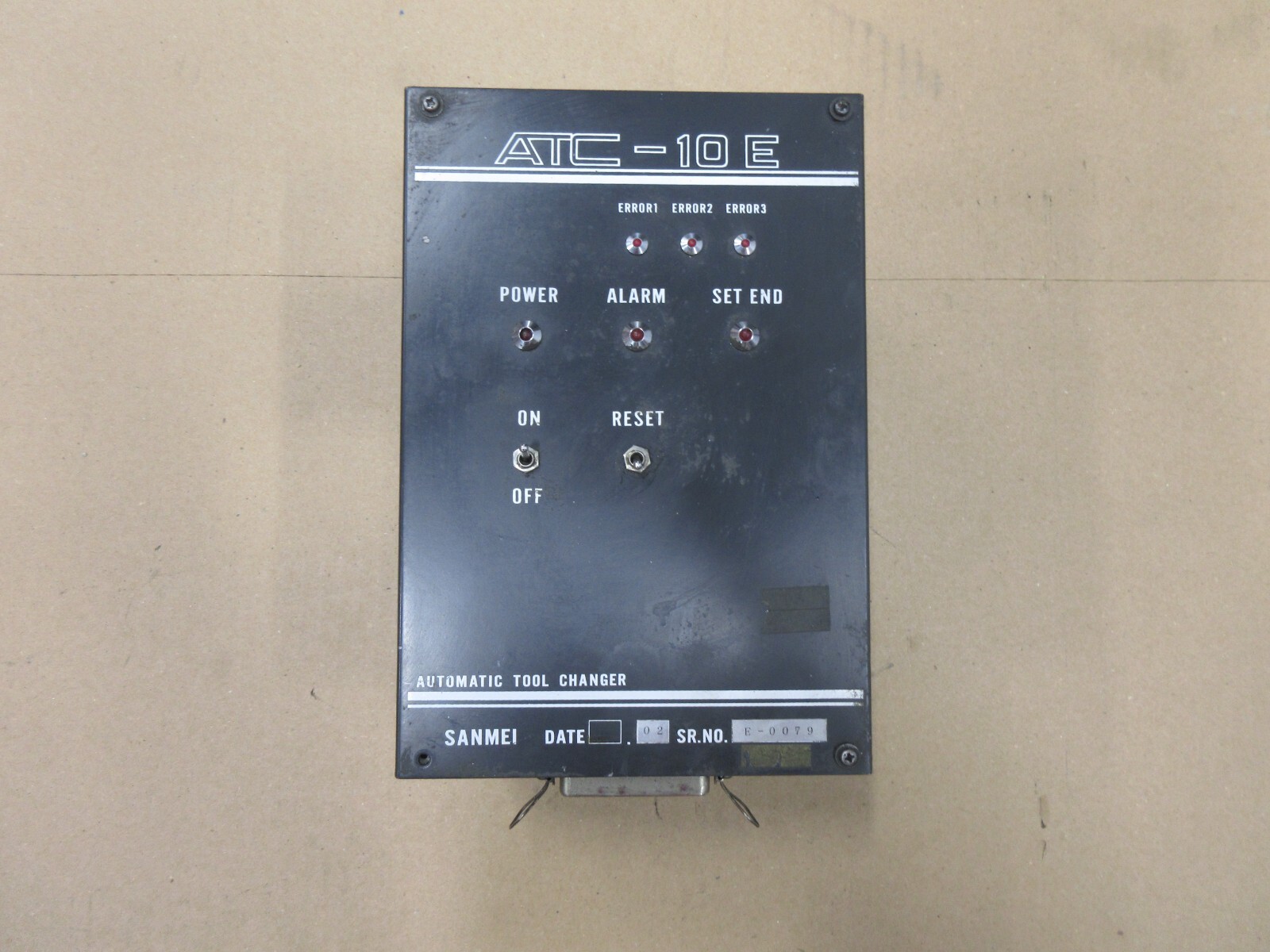 SANMEI AUTOMATIC TOOL CHANGER DRIVE ATC-10E NO.E-0079 1986.02 WARRANTY