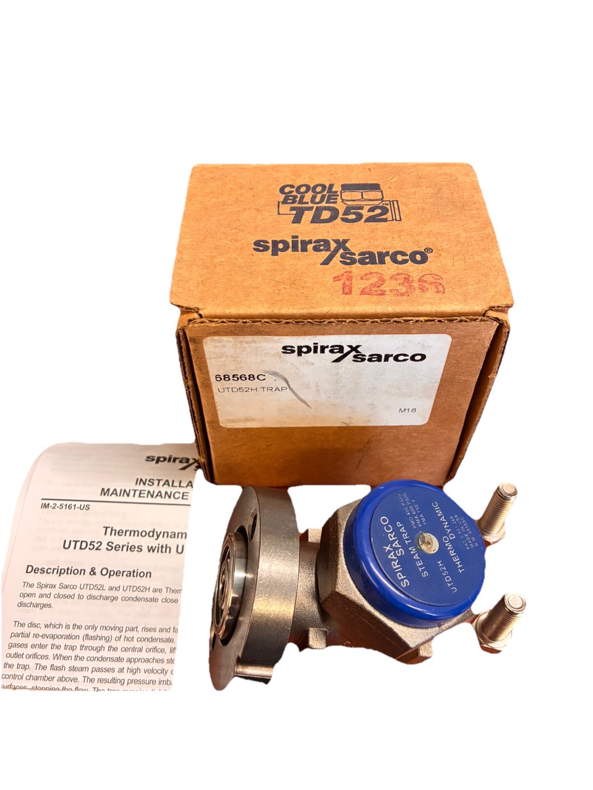Spirax Sarco 68568C UTD52H Universal High Capacity Thermo-Dynamic Steam Trap