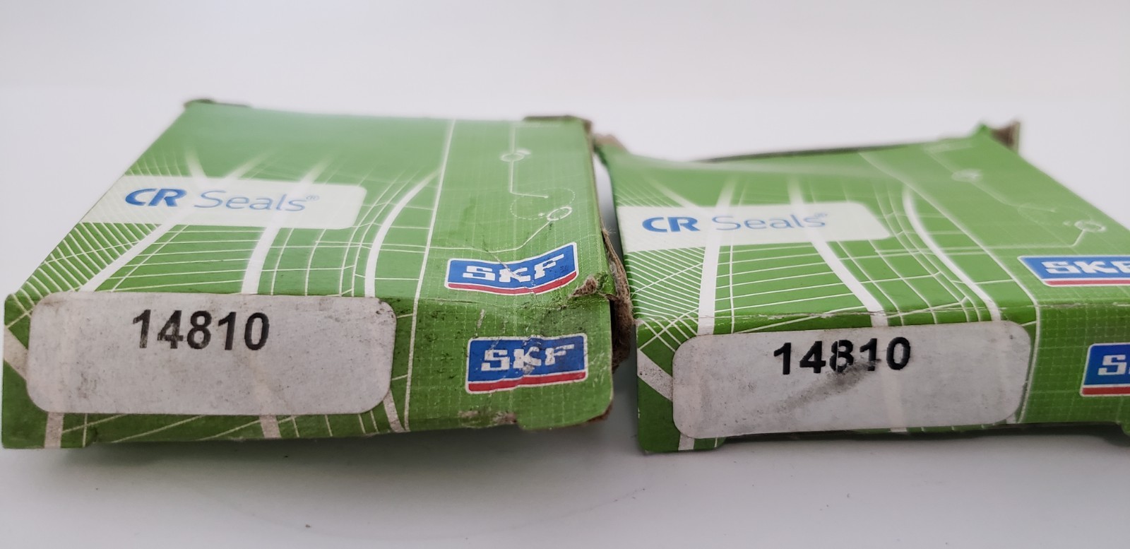 SKF 14810 OIL SEAL, SOLID SINGLE LIP, 1.5″ x 1.874″ x 0.25″, HM14 (LOT OF 2) NIB
