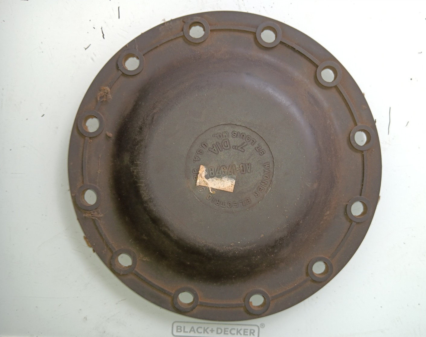 New Wagnar Electric Corp AD-17378 12-Bolt Rubber Diaphragm 6-3/4″ Diameter
