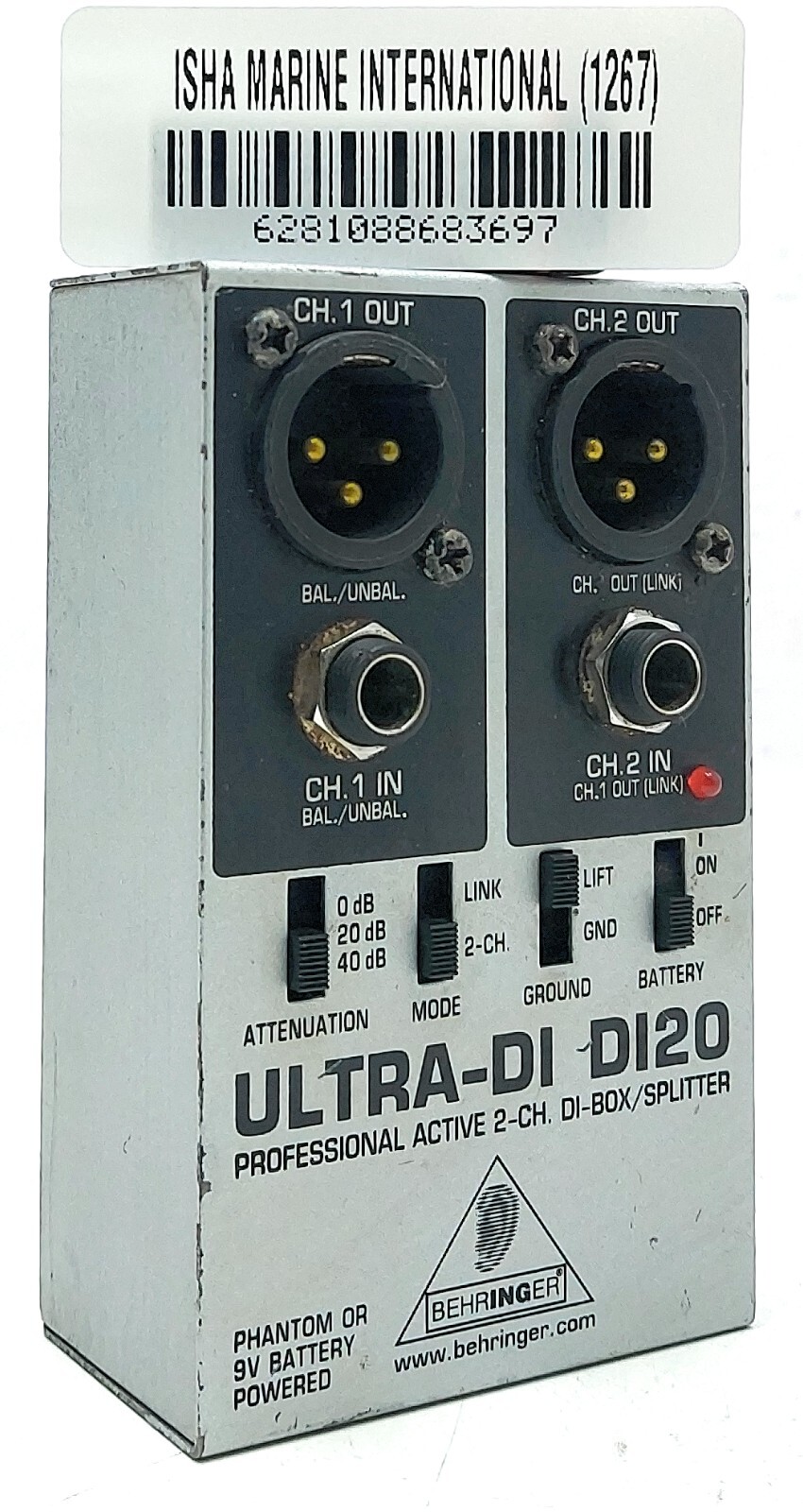 Behringer ULTRA-DI DI20 Professional Active 2-Channel