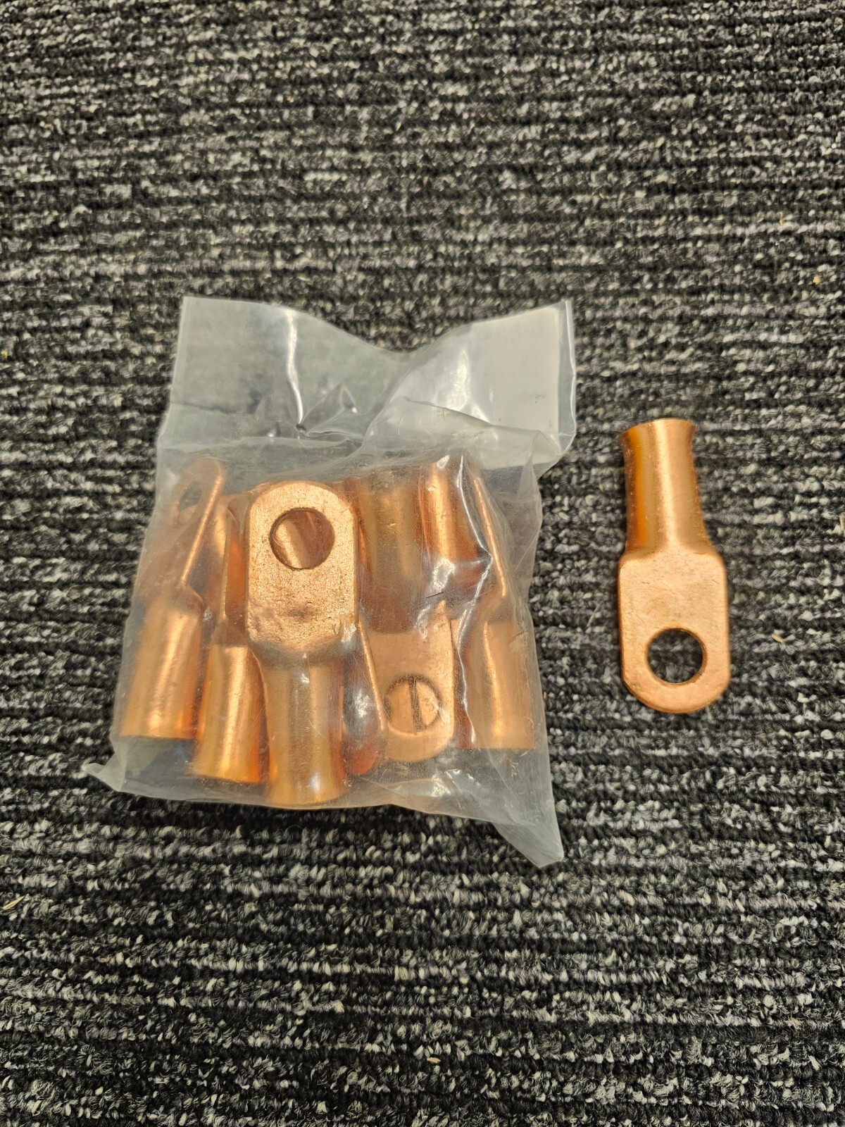(QTY 110) Copper Lug Cable Crimp Wire Connectors Battery Terminal