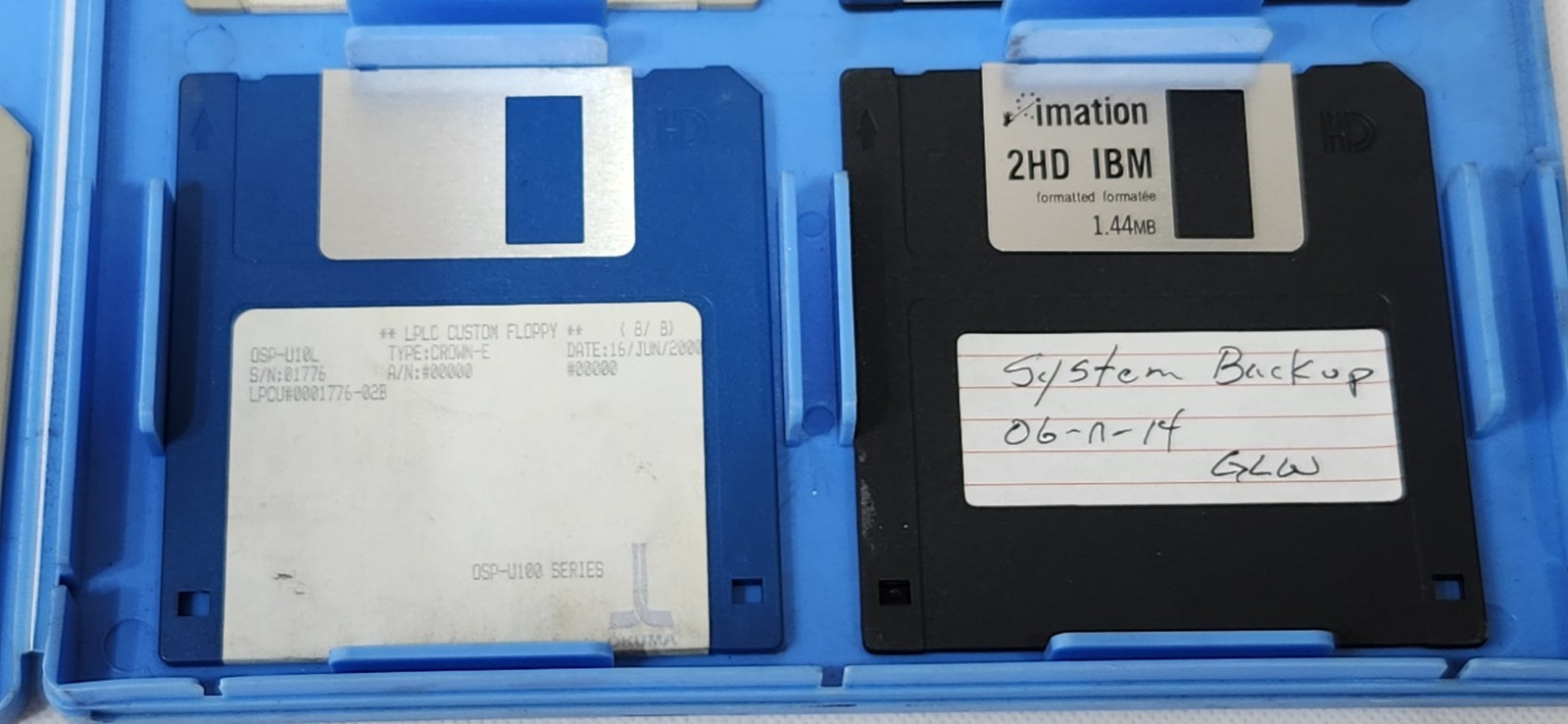 Okuma Micro Floppy Disc Case E8048-090-426-1 9-Discs with Manuals