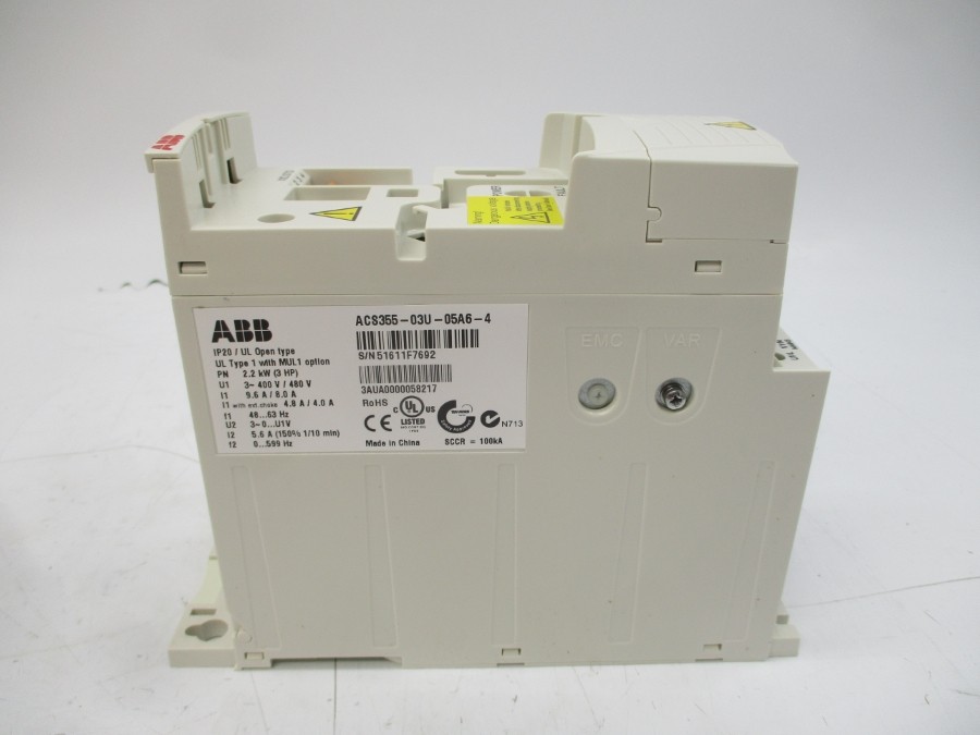 ABB ACS355-03U-05A6-4 400/480V 9.6/8.0A NSMP