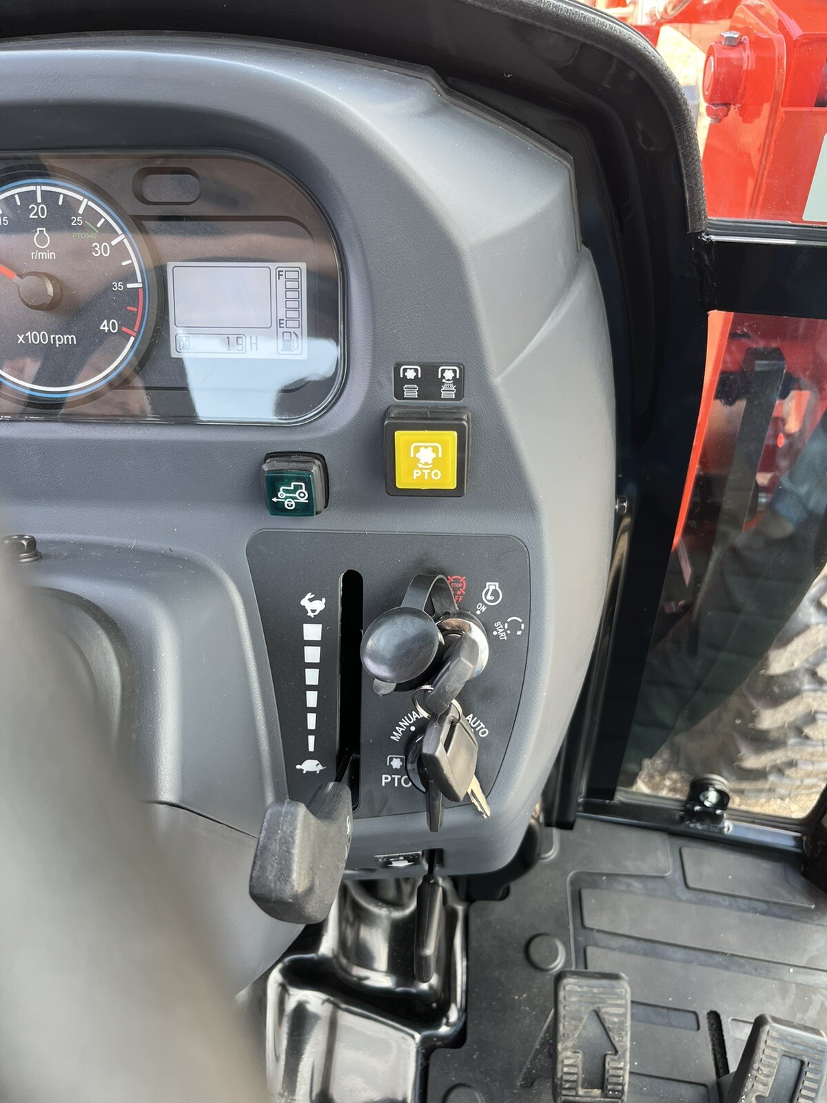 Bad Boy 4035 Utility Tractor With Cab, Loader, And Backhoe