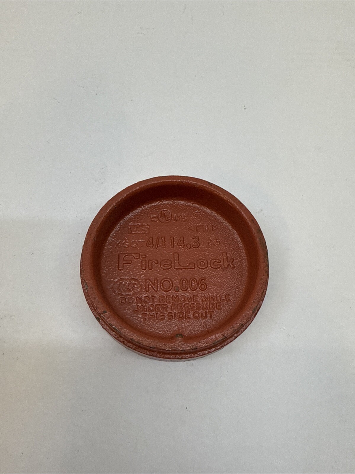 4″ Victaulic FireLock Cap 4/114.3 No. 006