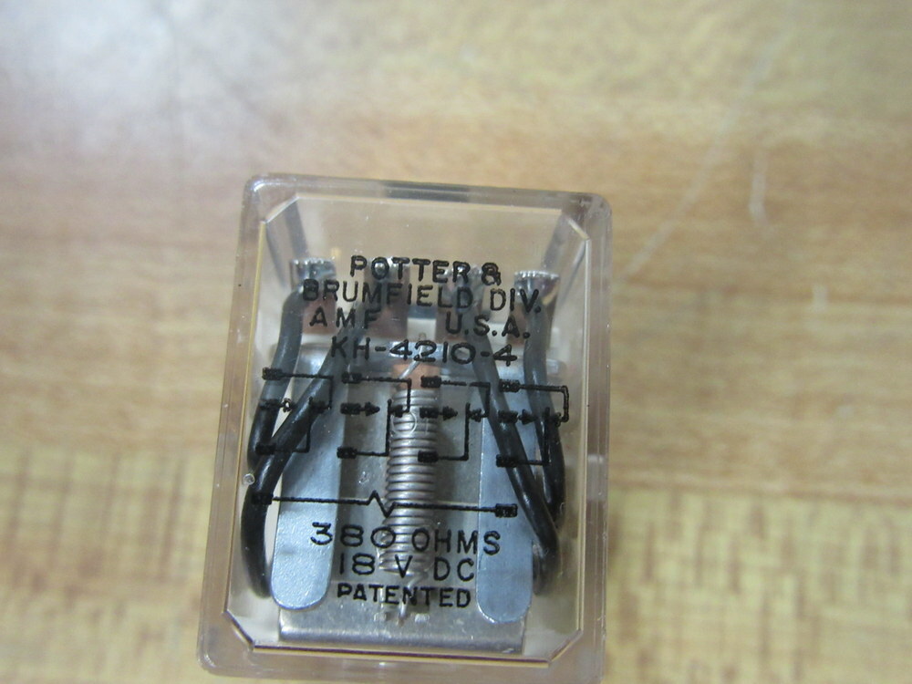 AMF Potter & Brumfield KH-4210-4 18VDC Relay KH42104 18 V DC