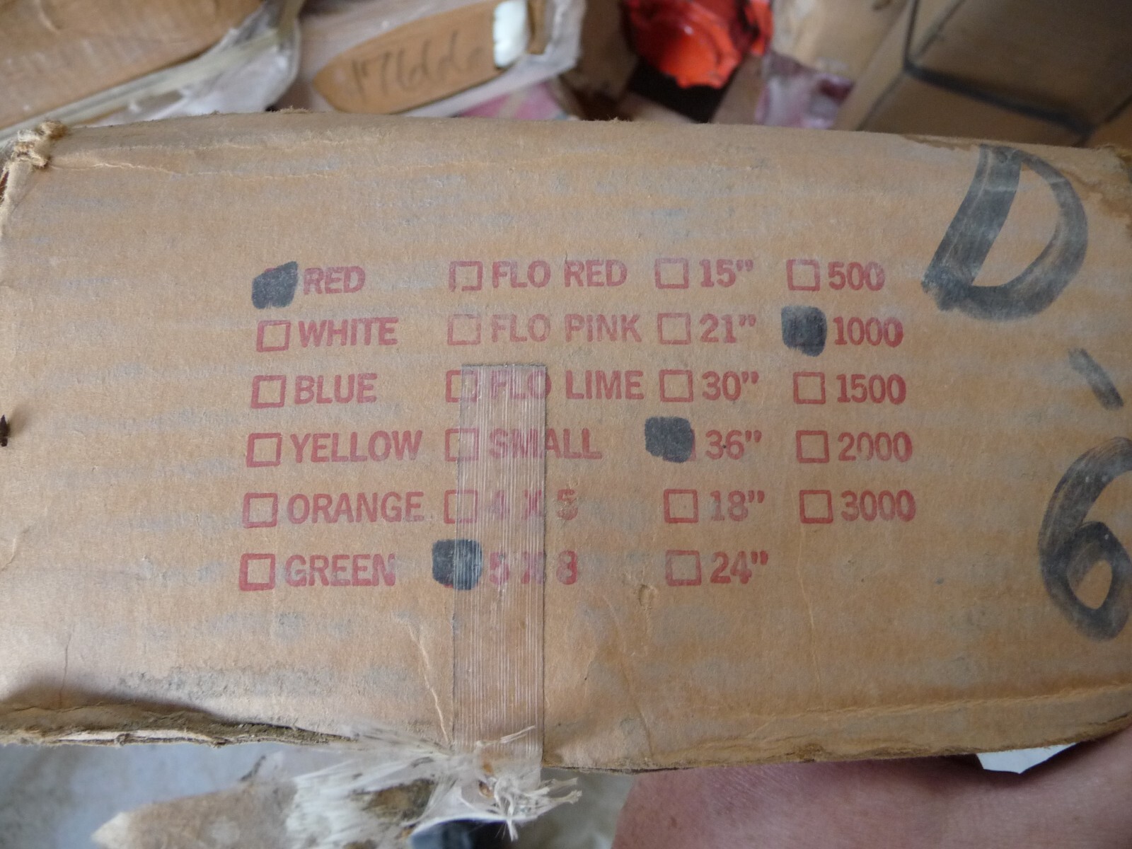 RED Marking Flags 1000 Pack – 5×8-Inch Marker Flags – 36-Inch Wire