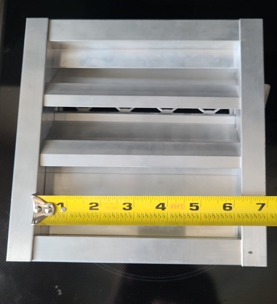 2 Ruskin ELF15J 8″ x 8″Airflow Damper – Stationary Louver Vent (GSHF3)