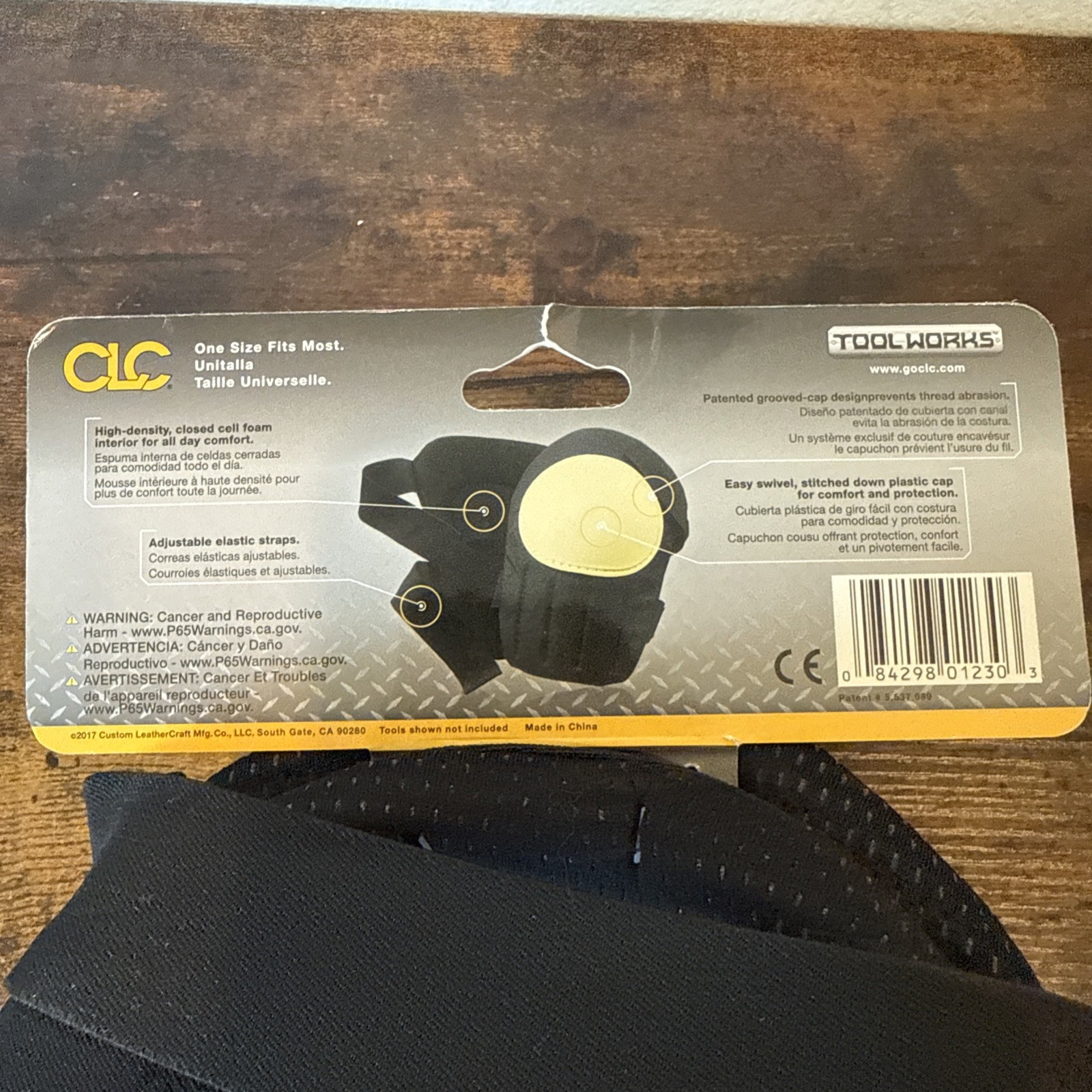 CLC Work Gear V230 Knee Pad – Swivel • Foam Pad • Fabric Cap • Hook‑and‑Loop NEW