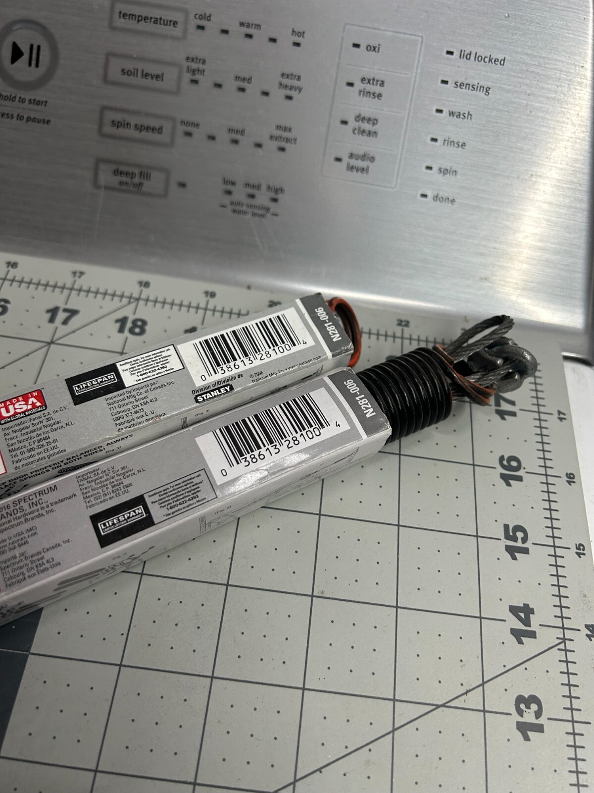 2-pack lot NATIONAL Hardware N281-006 25″ X 70 LBS GARAGE DOOR EXTENSION SPRING