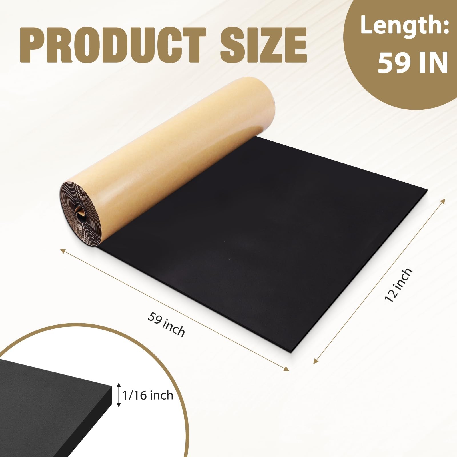 Sponge Neoprene Foam Padding Rubber Sheets with Adhesive Foam Sheet Closed Ce…