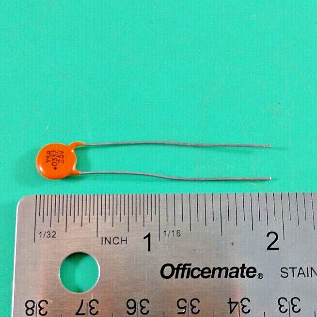 3 PCS SPRAGUE VISHAY HY530 HYPERCON CERAMIC CAPACITOR .033uF 25V HY-530