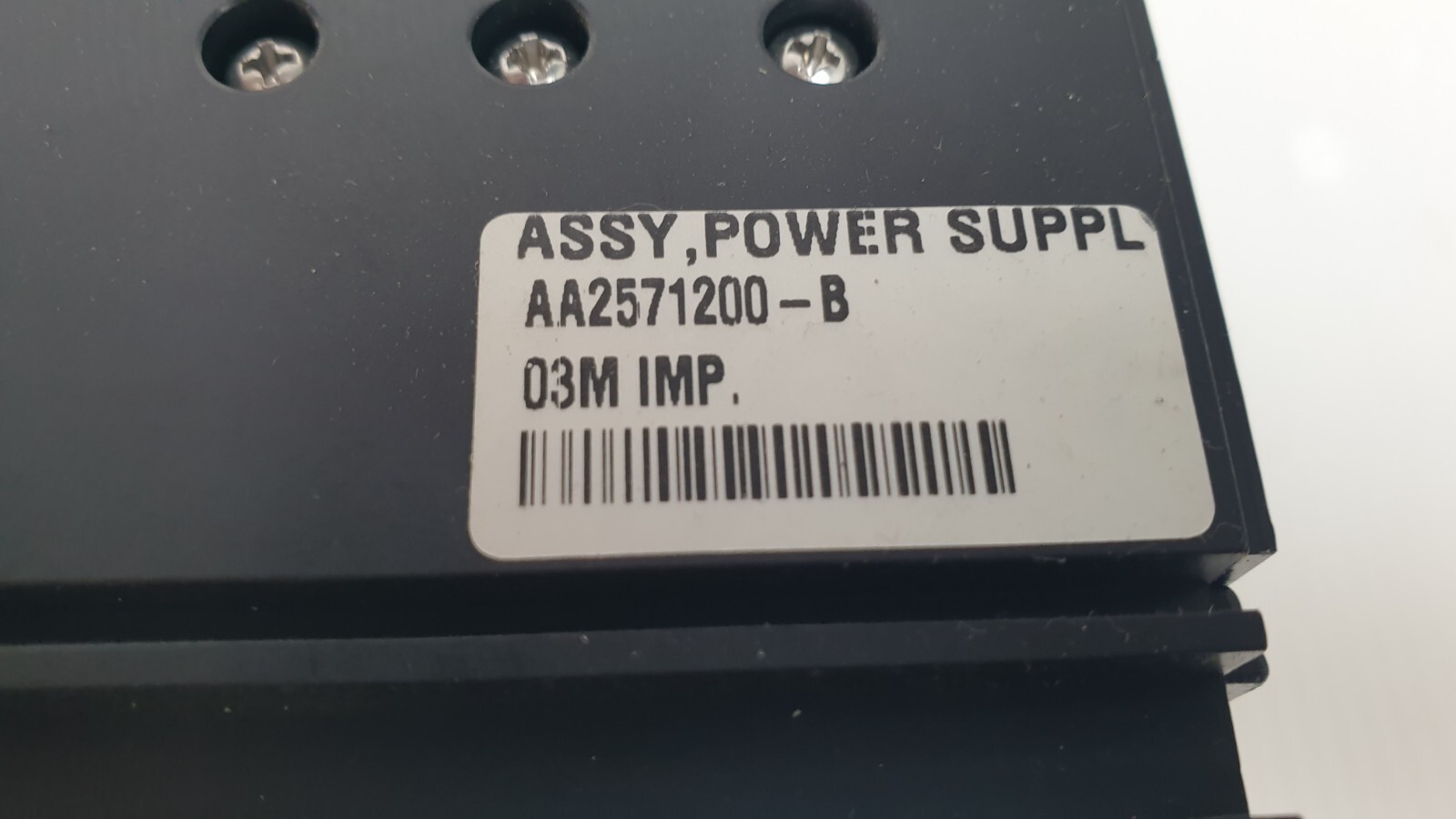 Sharplan Power Supply H.V. 103M IMP. AA2571200-B