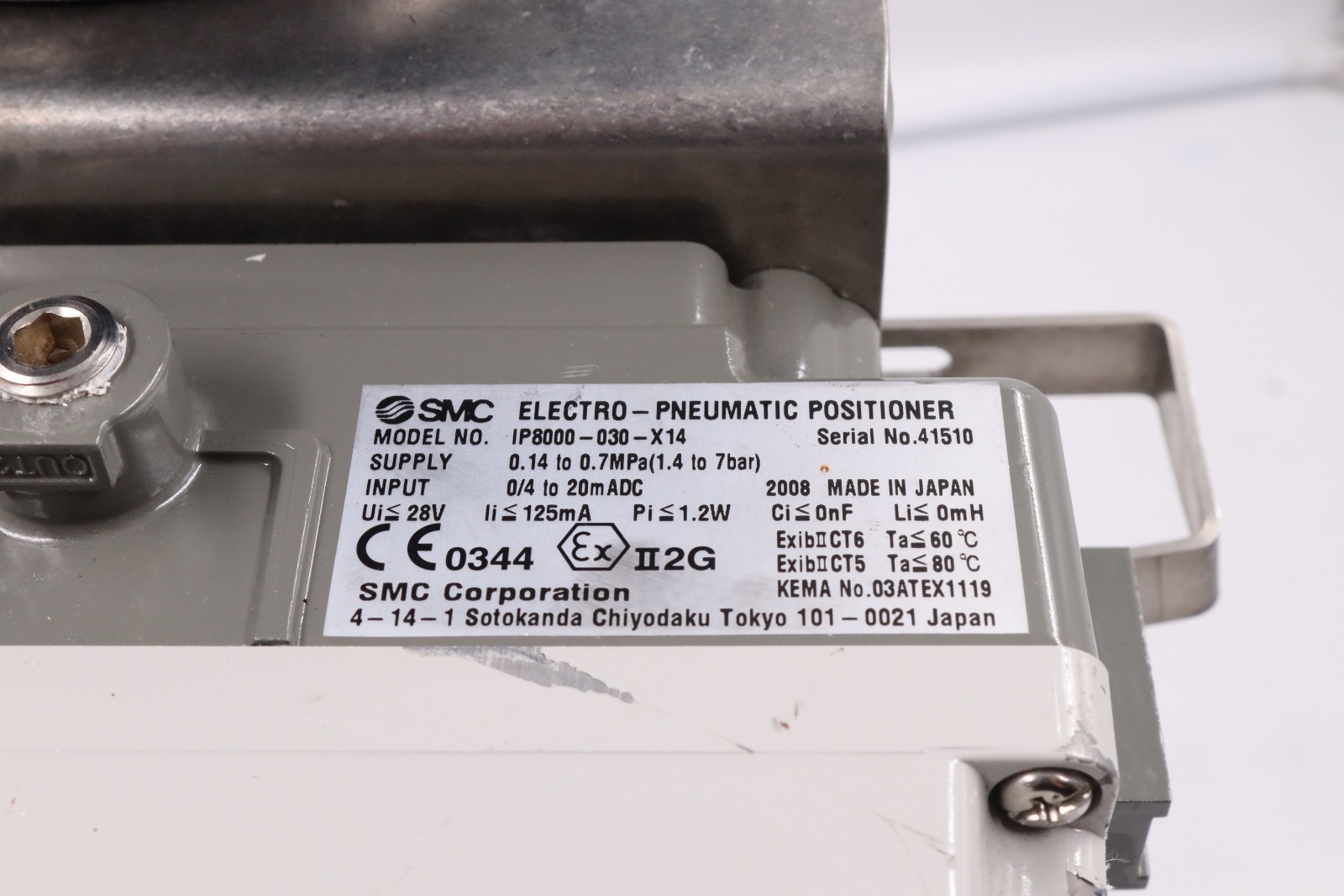 BUROCCO INOXVALVOLE S800 DN 20 PN 40 SMC IP800-030-X14 made in Japan