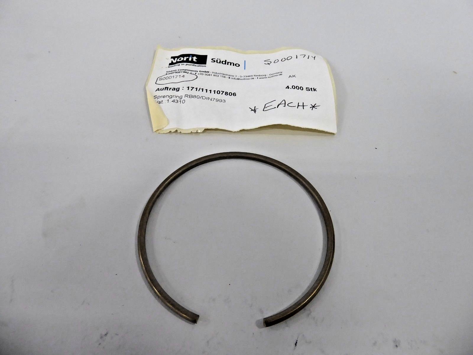 Norit S0001714 Sudmo Snap Ring