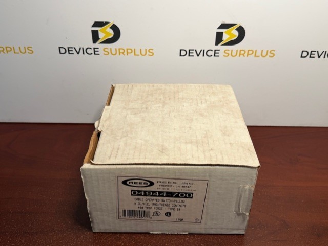 Rees 04944-700 Cable Operated Switch Automatic Reset 1NO 1NC With Box Yellow New