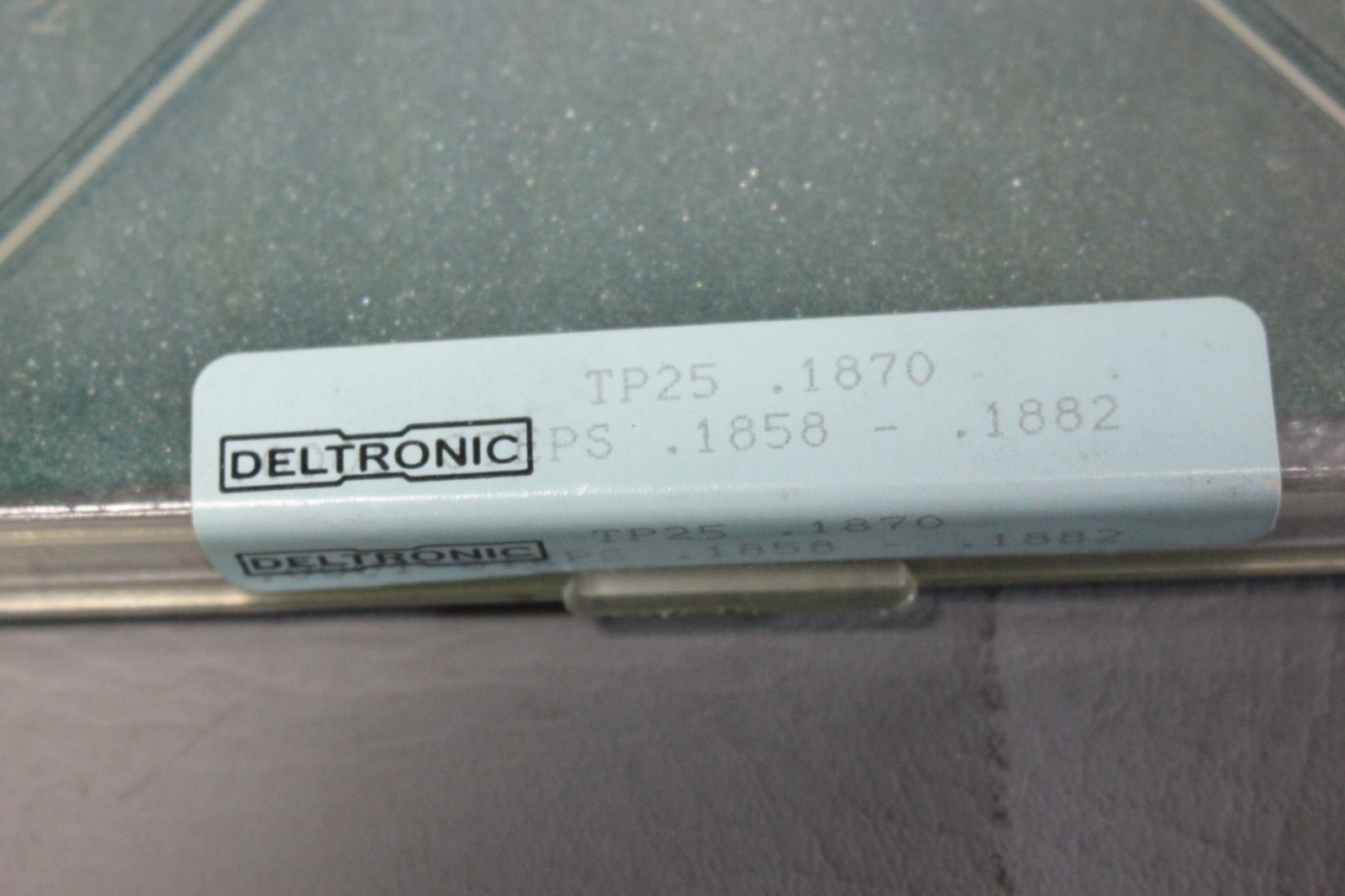 NEW OLD STOCK DELTRONIC PIN GAGE SET TP25 .1870 .1858 – .1882