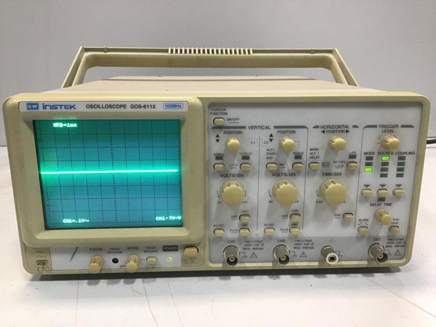 GW INSTEK Oscilloscope GOS-6112 Used #119529