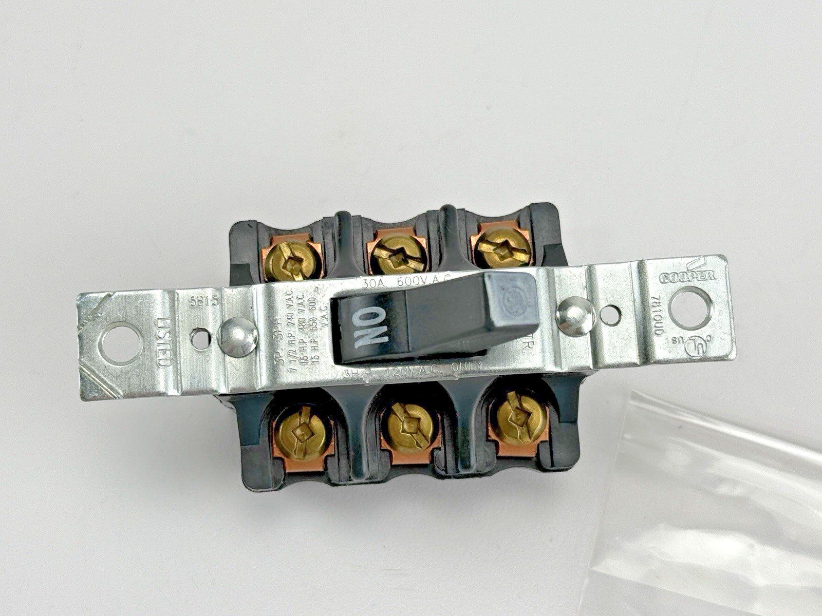 Cooper AH7810U-C Manual Contactor and Disconnect Switch AH7810UC Arrow Hart