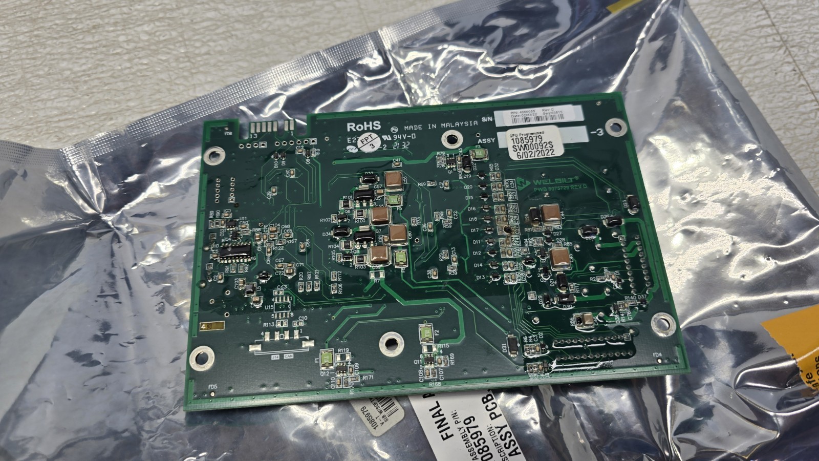 FRYMASTER Control Board Assembly, ASSY PCB – LOV-T SIB WITH SOFTWARE NEW 1085979