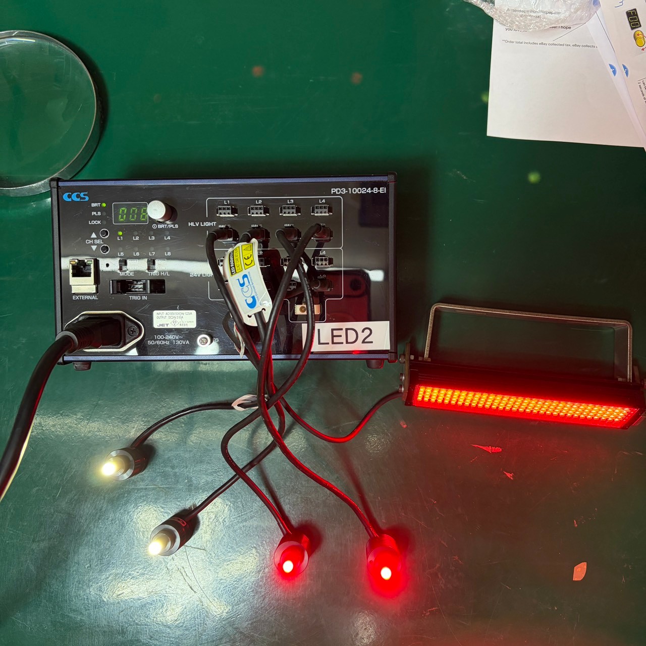 CCS PD3-5024-4-EI Control Unit MISSING LAMP as in photos, sn:9464, Tested, DHL