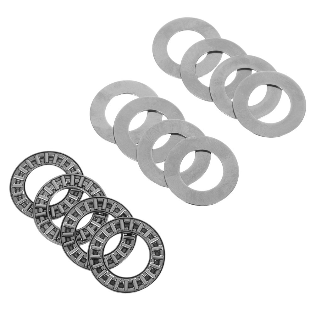 4 Pcs Single Direction Thrust Bearing Miniature Bearings Metal Axial Flat