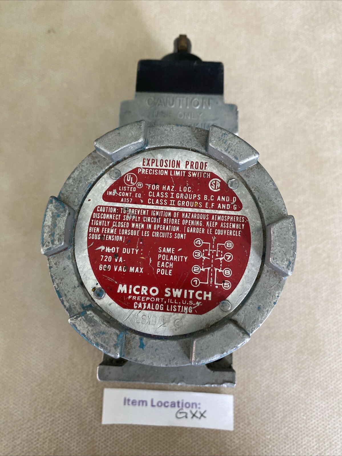 MICRO SWITCH LSXD4L 600VAC UNMP