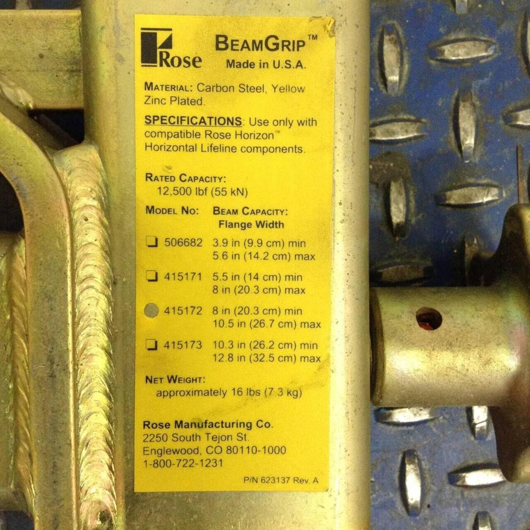 ROSE Beam Grip 415172 Used #74947