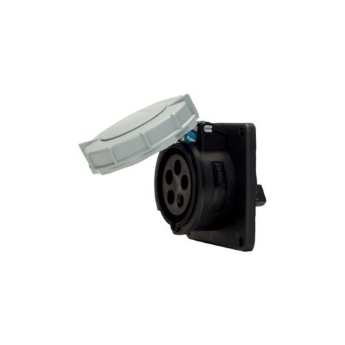 Eaton Wiring Devices AH520R5W – Recp Pin&Slv 20A 347/600V 3PH 4P5W WT BK – 1EA