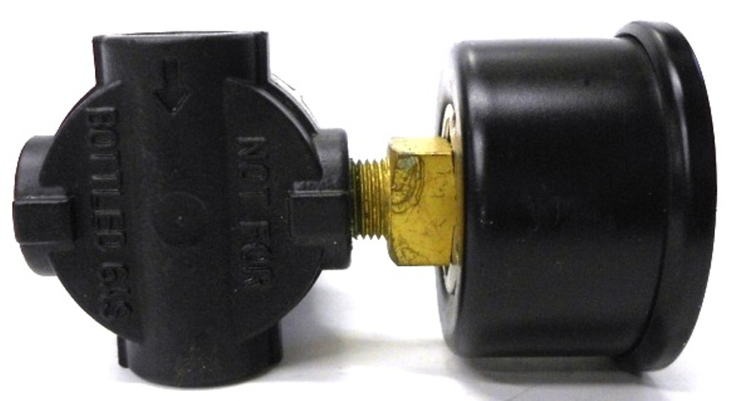 SCHRADER BELLOWS REGULATOR, 14R113FCSB, WITH GAUGE 0-7kPa & 0-100PSI, 1/4″ PORTS