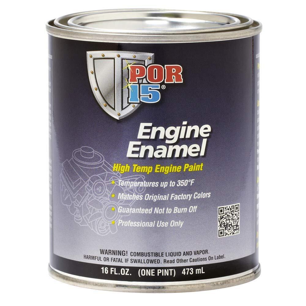 POR 15 42008 High Temperature Engine Paint, Aluminum Engine Enamel, 16 Fluid