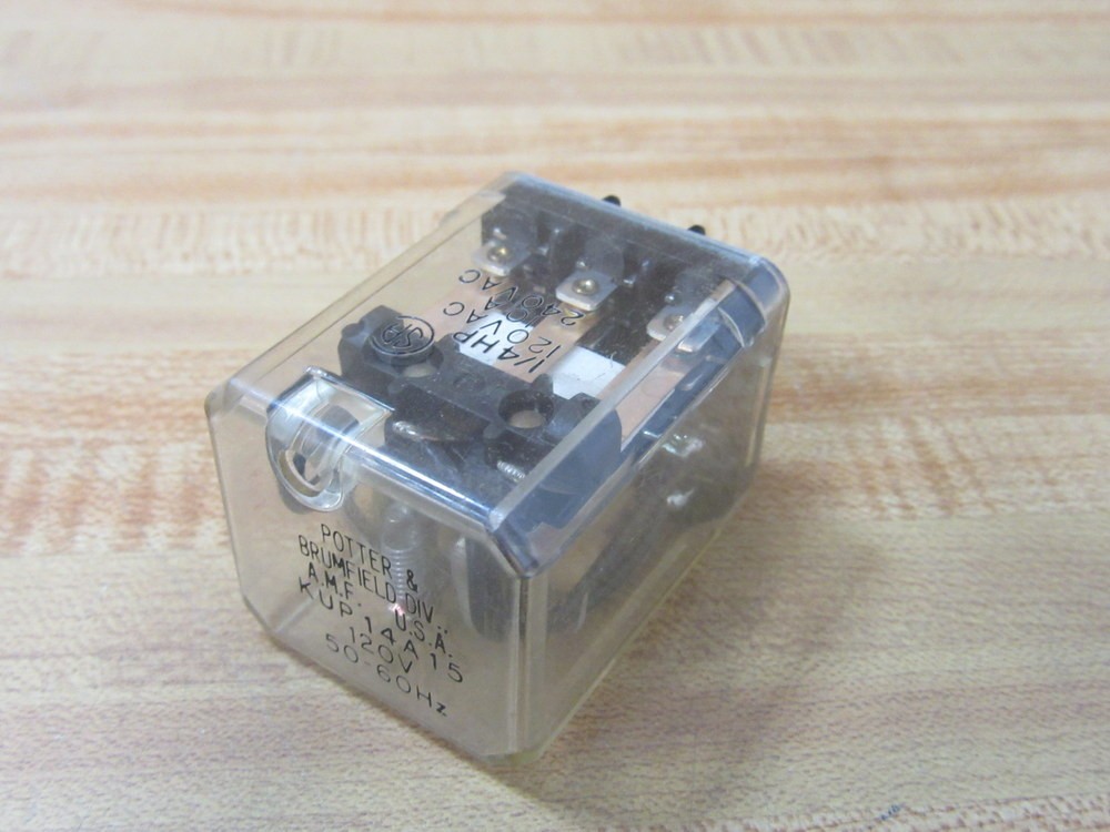 Potter & Brumfield KUP-14A15-120V Relay KUP-14A15-120VAC w/Vent Hole (Pack of 6)