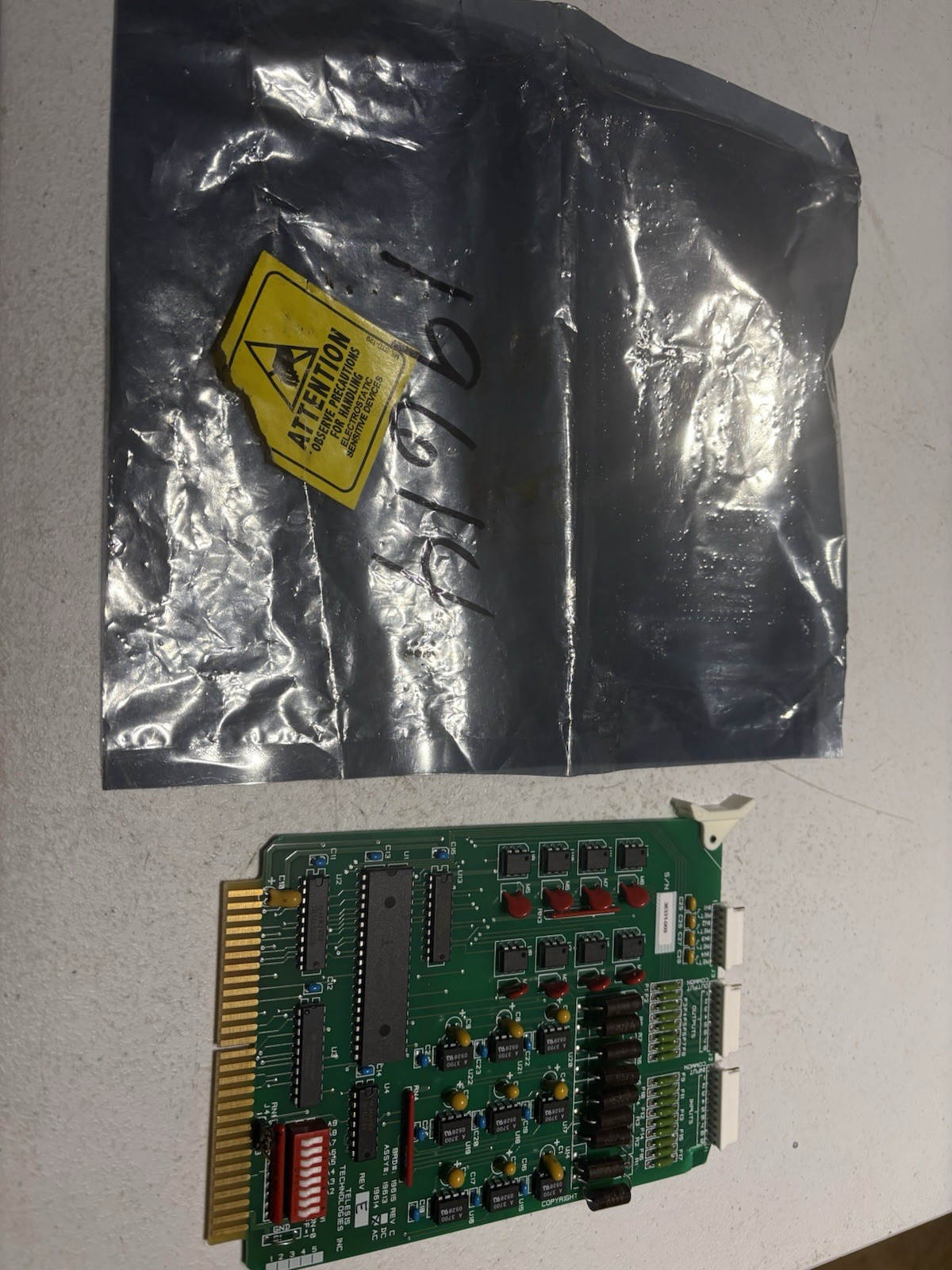TELESIS TECHNOLOGIES BOARD# ASSY# 19614 AC REV. E NEW-NO BOX 19614