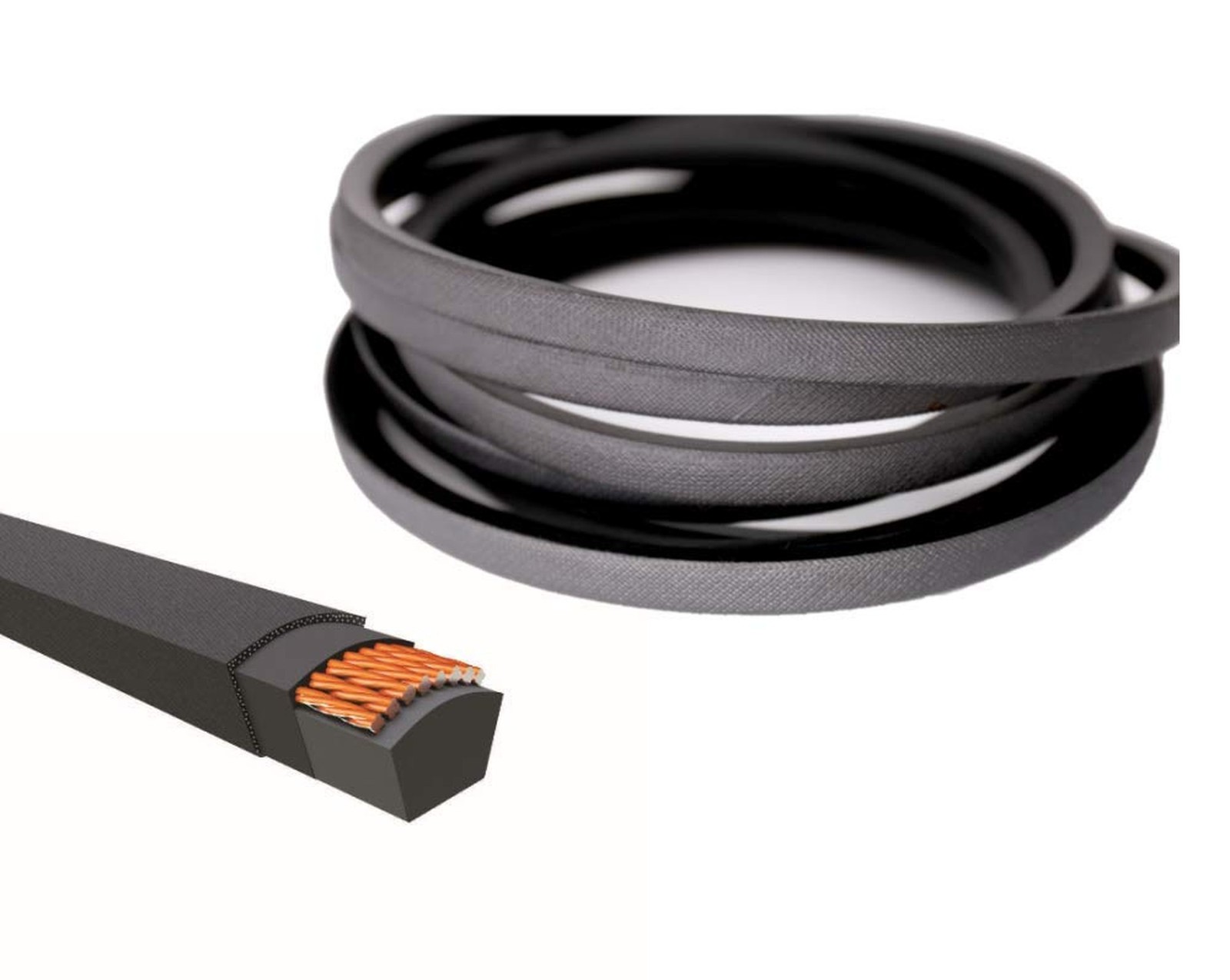 Wheeled String Trimmer Belt 1/2″ x 52.88″ for MTD/Troy Bilt 1917579 GW-1917579