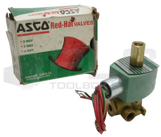 NEW ASCO RED-HAT 8317G7 SOLENOID VALVE 1/4″ NPT 120V/60Hz 110V/50Hz 238610-032-D