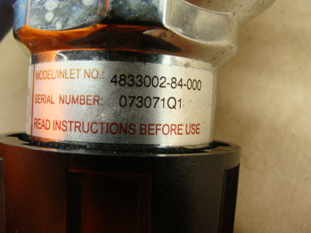 PURITY PLUS BY CONCOA GAS VALVE 4833002-84-000 SWAGELOK BALL VALVE SS-43M4