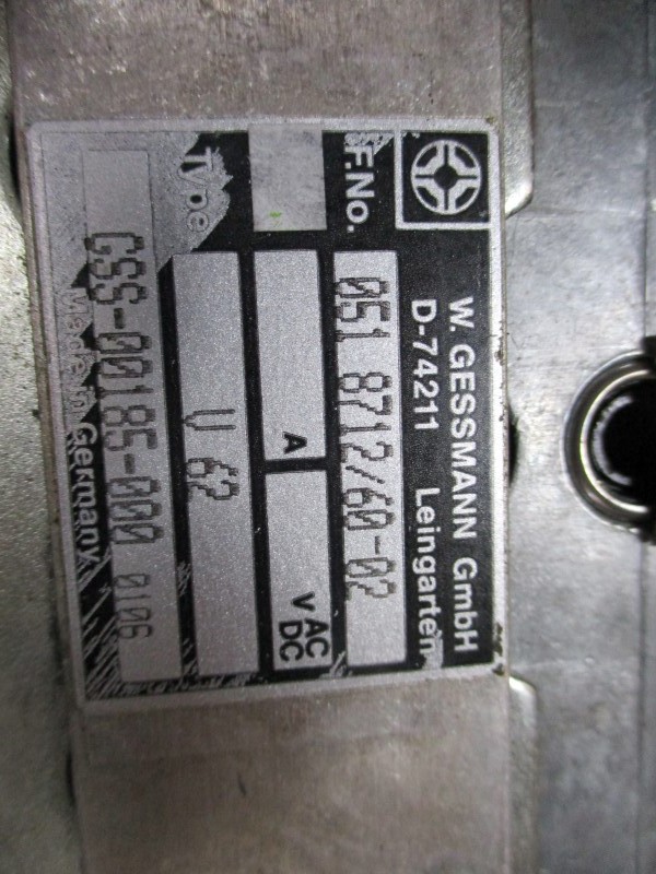 W.GESSMANN 0518712/60-02 V62 UNMP