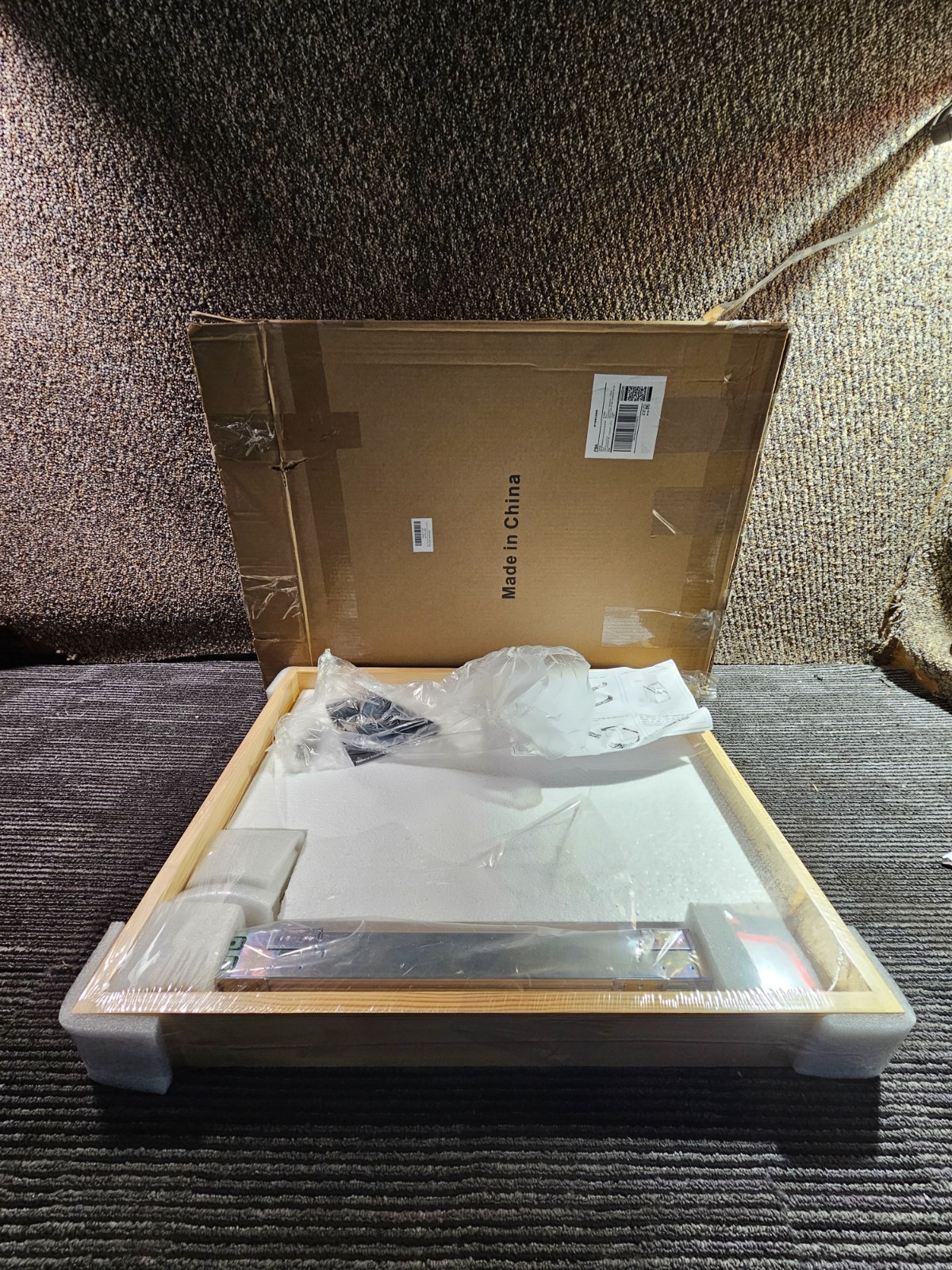 Mulush 26”W x 21”D x 3”H Pull Out Cabinet Drawer Soft Close Slide Out Wood