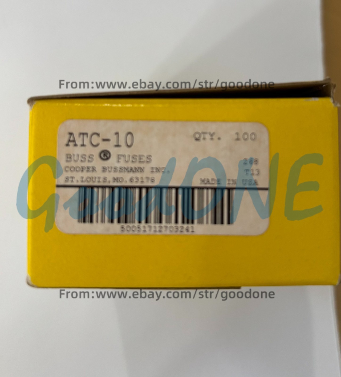10PCS NEW FOR Bussmann ATC-10 Fuse (Pack of 10)