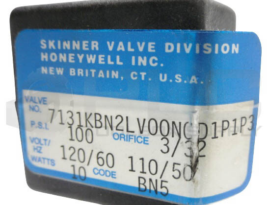 NEW HONEYWELL SKINNER 7131KBN2LV00N0D1P1P3 SOLENOID VALVE, 120V/60Hz 110V/50Hz