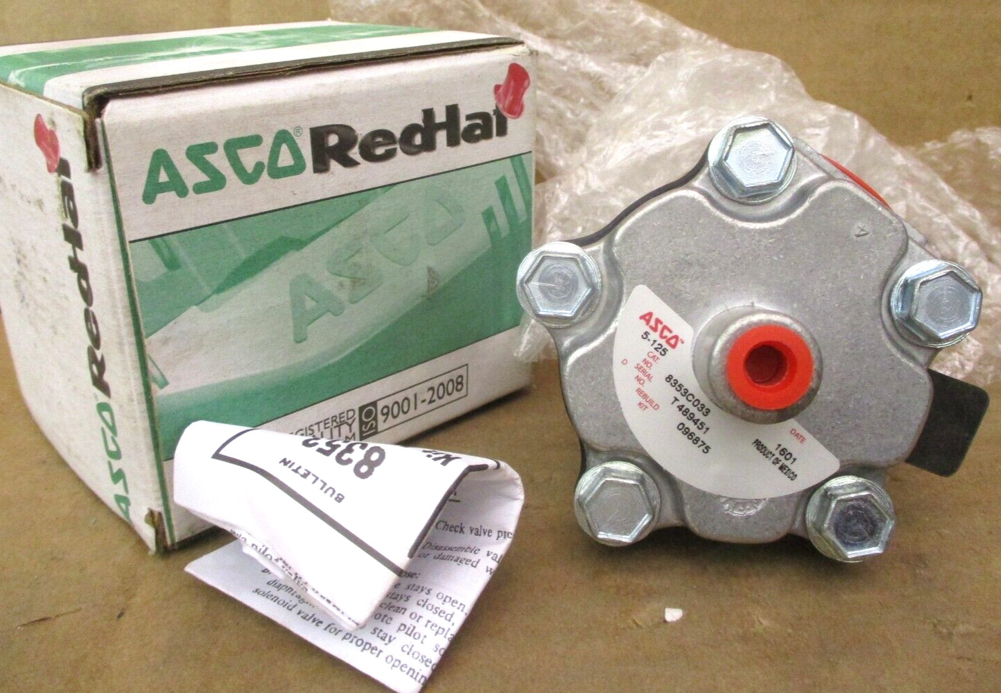 ASCO 8353C033 VALVE SOL 2-WAY 3/4IN 5-125 PSI 49722HI