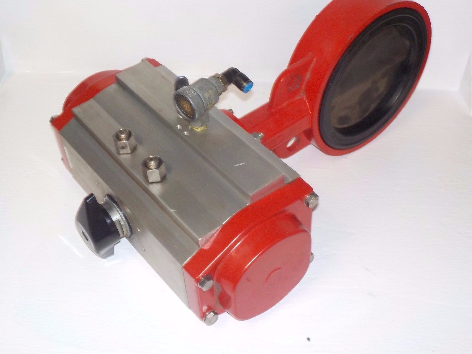 BRAY CONTROLS 92-1190-11300-532 USED ACTUATOR W/ BUTTERFLY VALVE 92119011300532