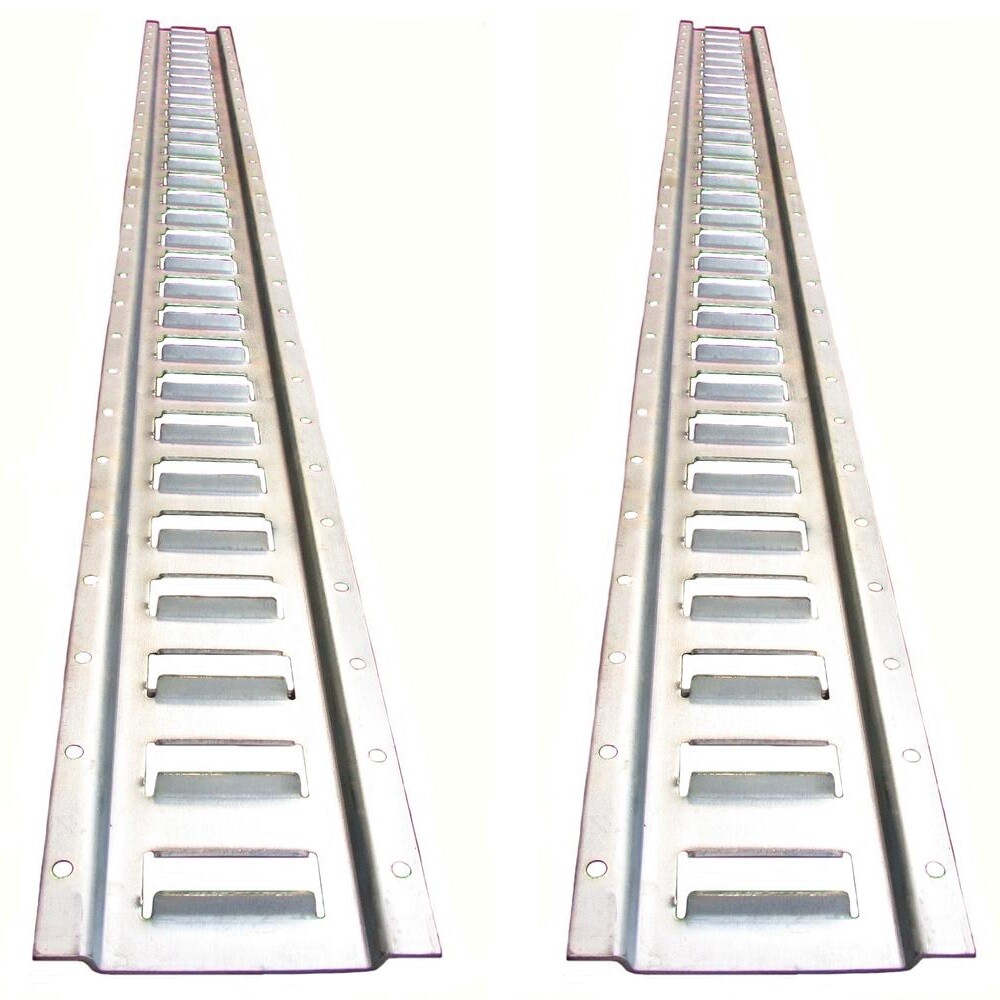 Set of Two (2) Galvanized 5′ Horizontal E-Track Tie-Down Rails