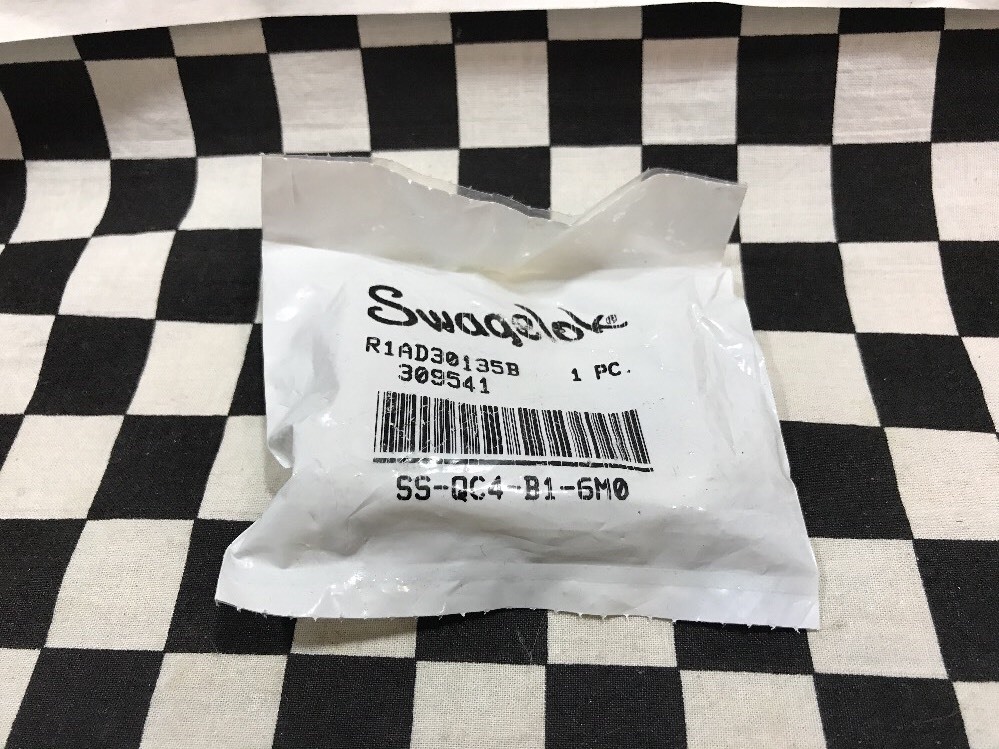 Swagelok Quick Connect Body 0.2 Cv, SS-QC4-B1-6M0, SHIPSAMEDAY#1327C1