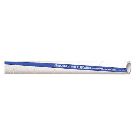 Continental Fth150-10-G Food Hose, 1-1/2″ Id X 10 Ft., White