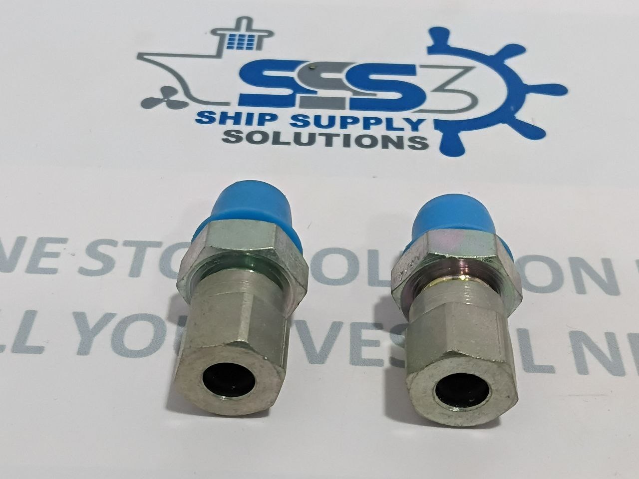 MSCR Hydraulic Straight Bulkhead Union Fitting M6/4 Compression 6mm OD Tube